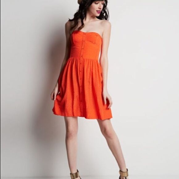 Rebecca Taylor Strapless Dress Tropical Resort Feminine Vacation Event - Picture 1 of 14